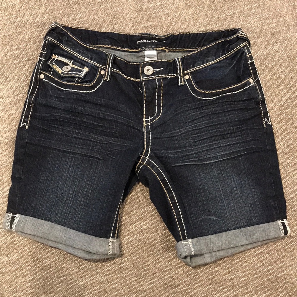Blue jean shorts. Size 7/8. Maurices